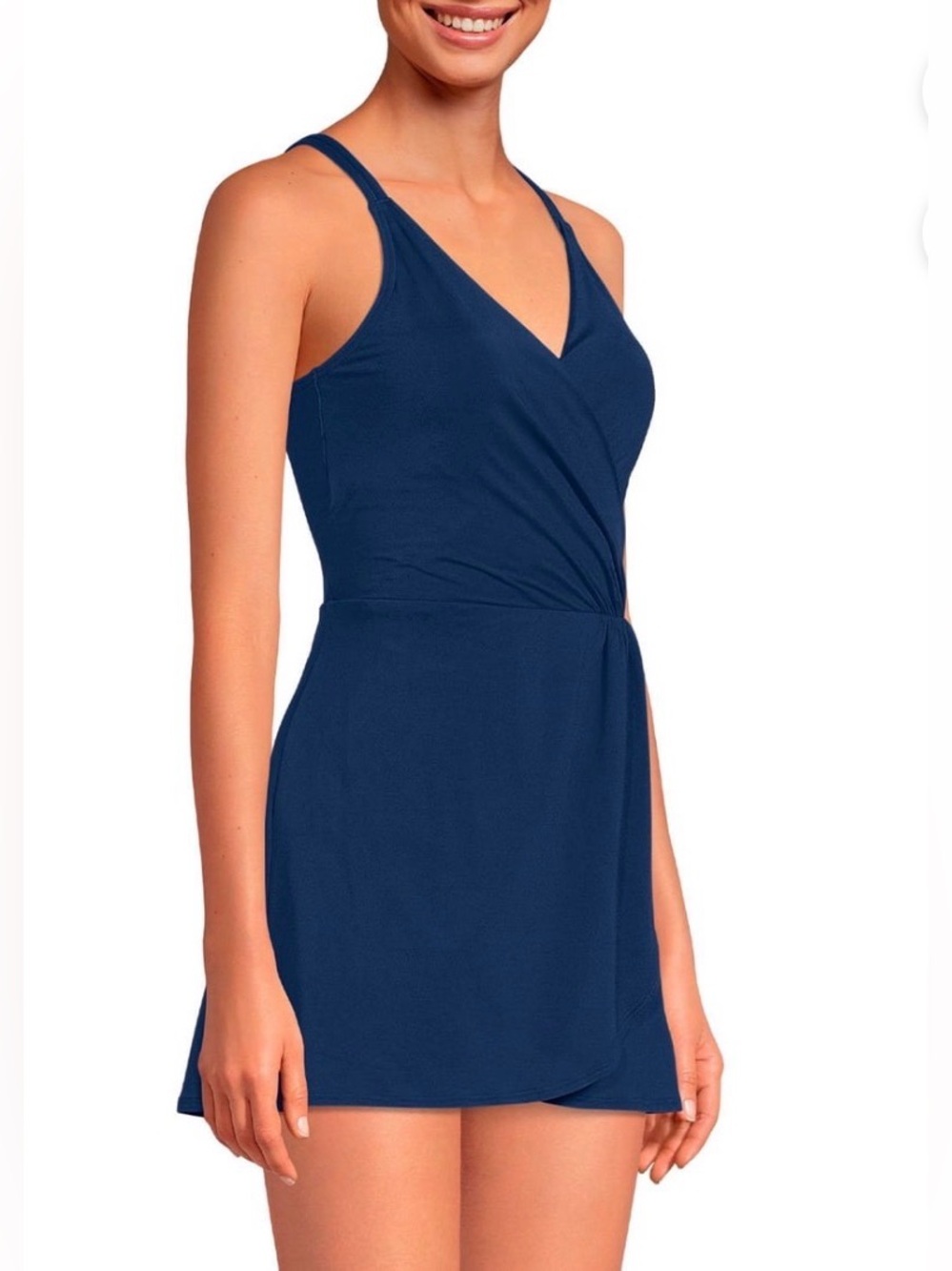 Lands' End Tulip Hem Swimsuit Dress